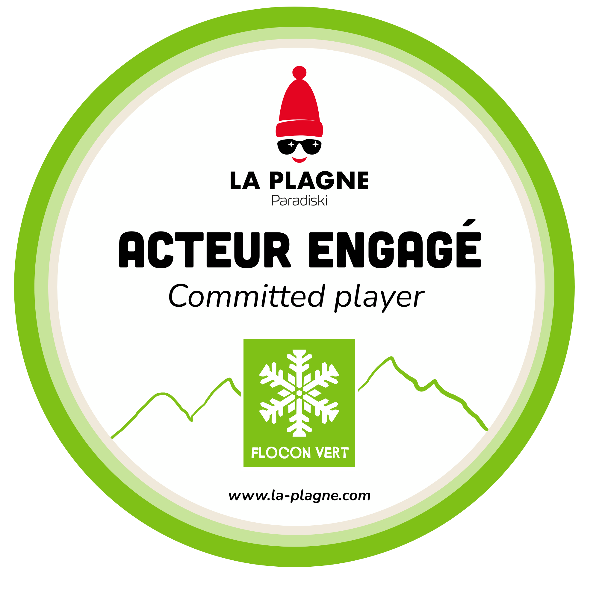 Logo Acteur Engagé La Plagne